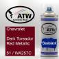 Preview: Chevrolet, Dark Toreador Red Metallic, 51 / WA257C: 400ml Sprühdose, von ATW Autoteile West.